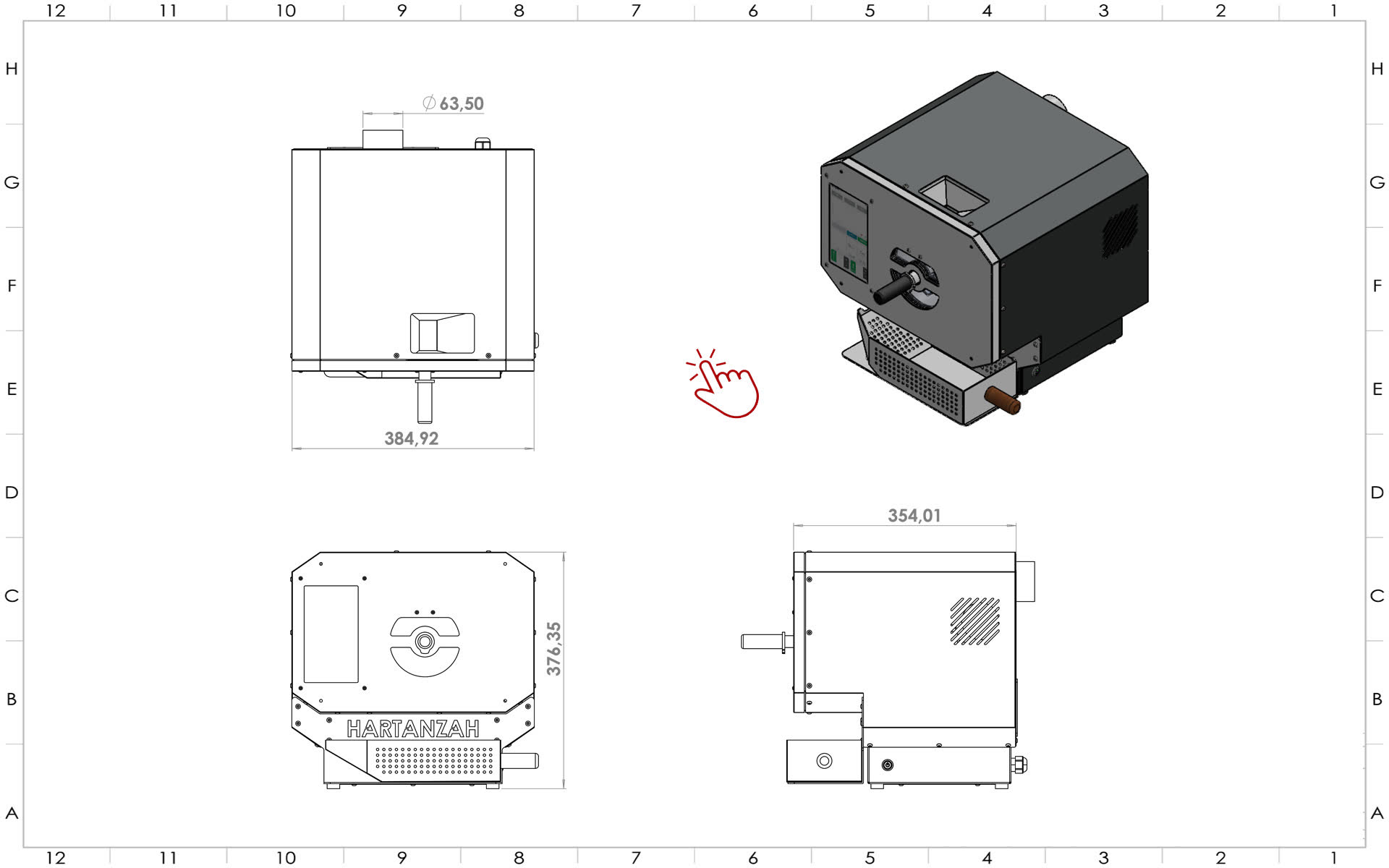 100 gram electric coffee roaster